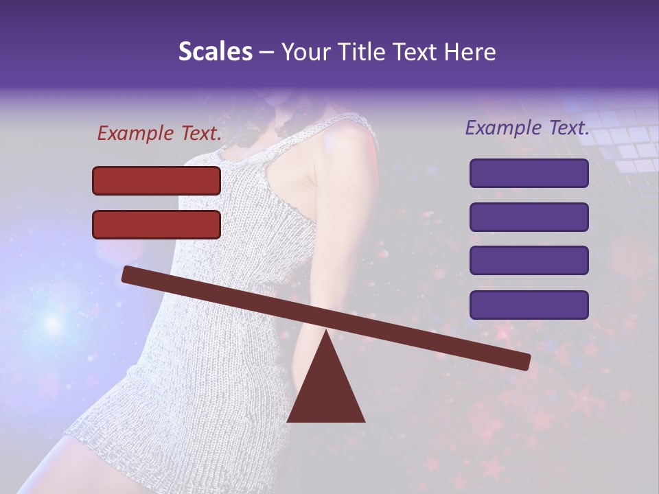 Caucasian Beautiful Playful PowerPoint Template