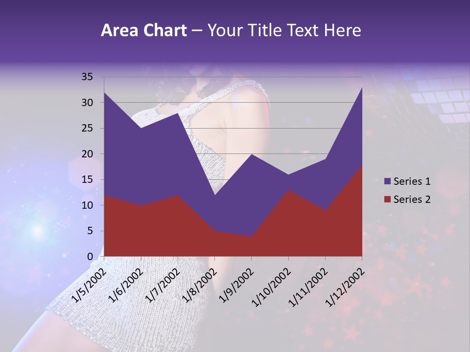 Caucasian Beautiful Playful PowerPoint Template