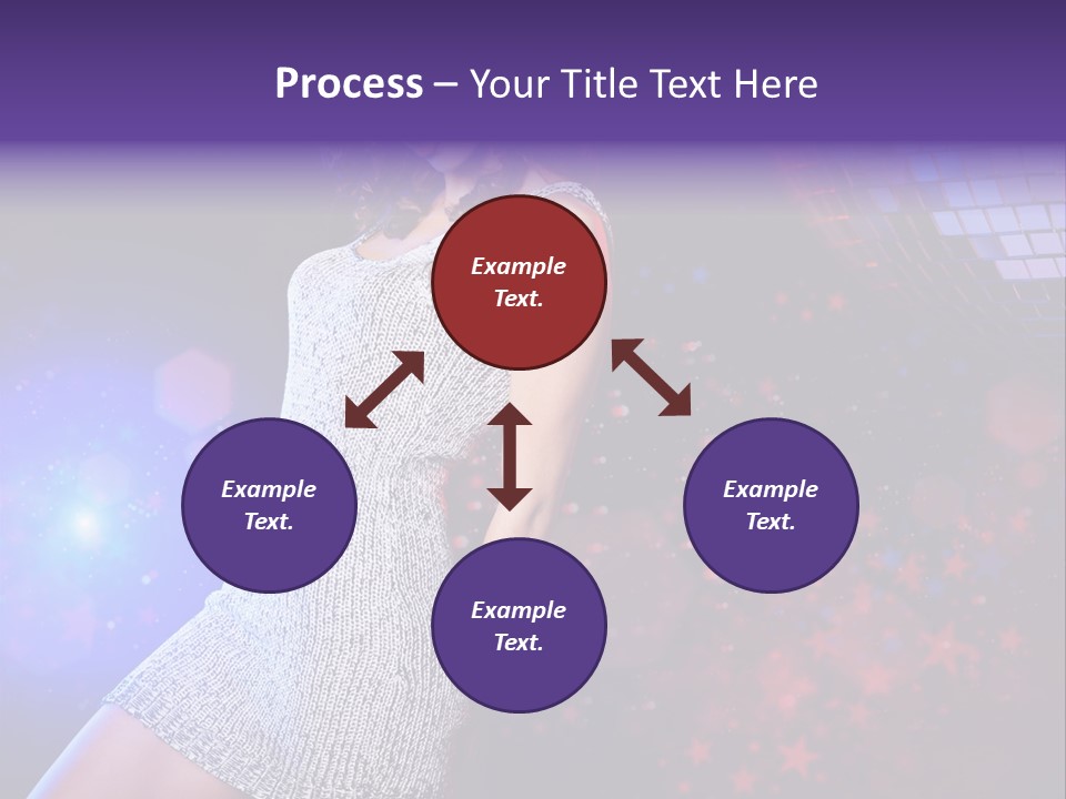 Caucasian Beautiful Playful PowerPoint Template