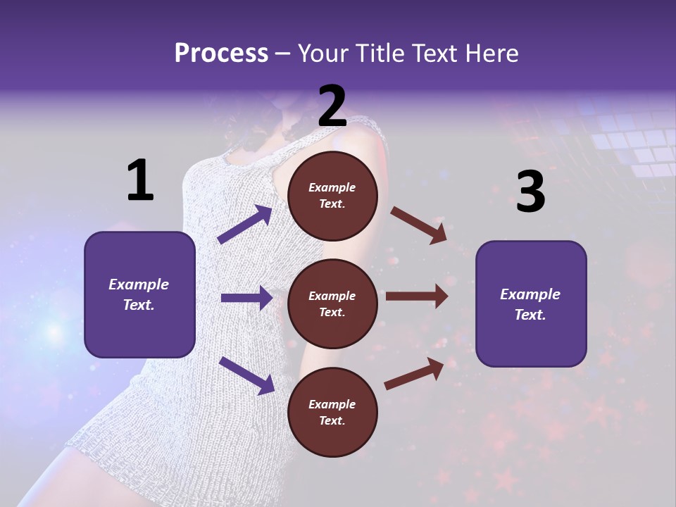 Caucasian Beautiful Playful PowerPoint Template