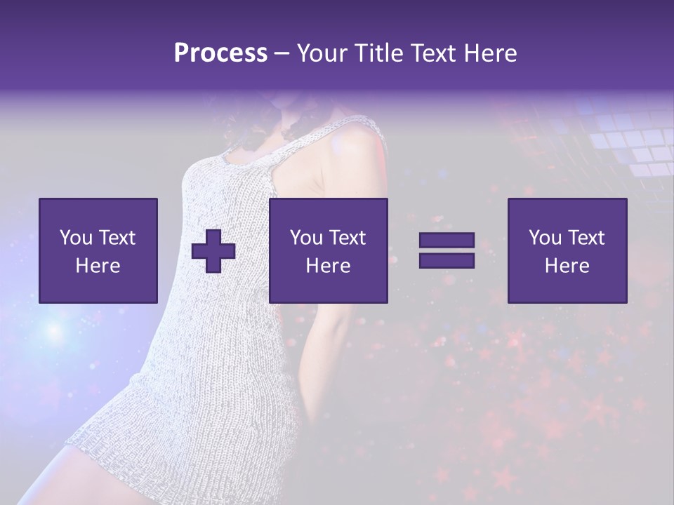 Caucasian Beautiful Playful PowerPoint Template