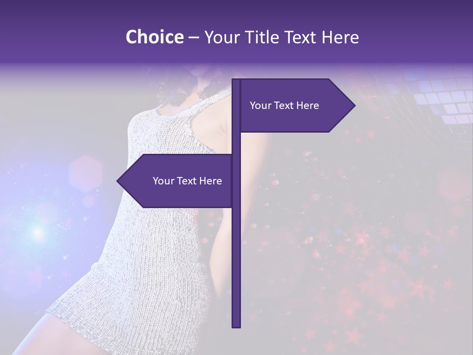 Caucasian Beautiful Playful PowerPoint Template