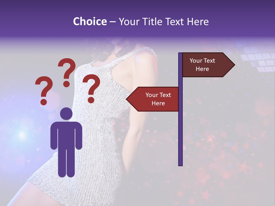 Caucasian Beautiful Playful PowerPoint Template