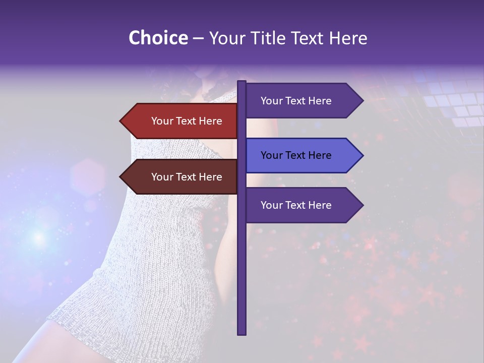 Caucasian Beautiful Playful PowerPoint Template