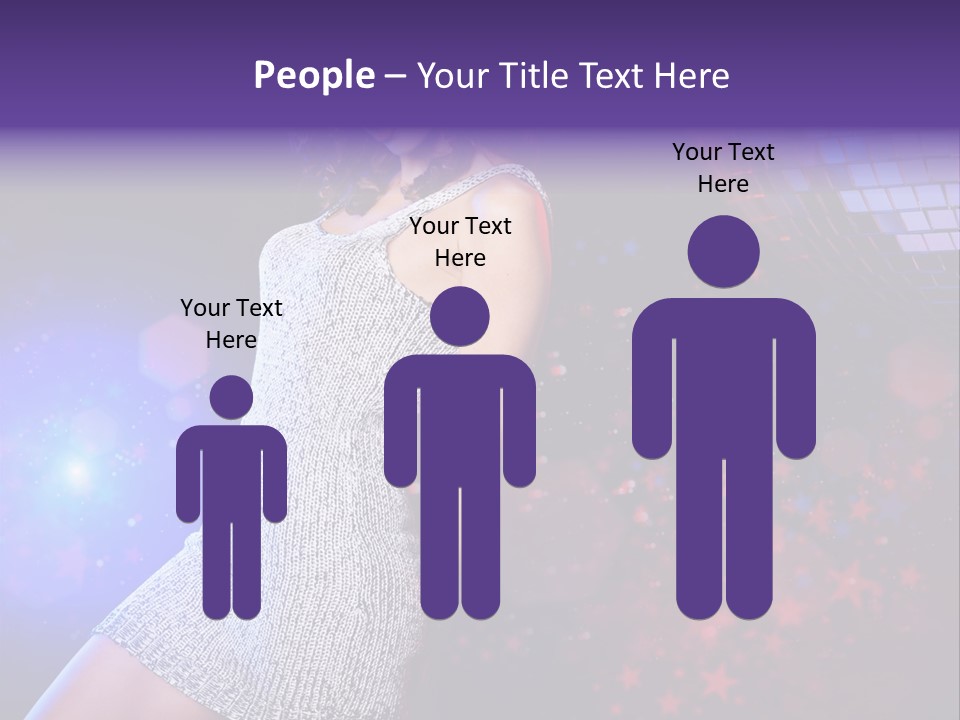 Caucasian Beautiful Playful PowerPoint Template