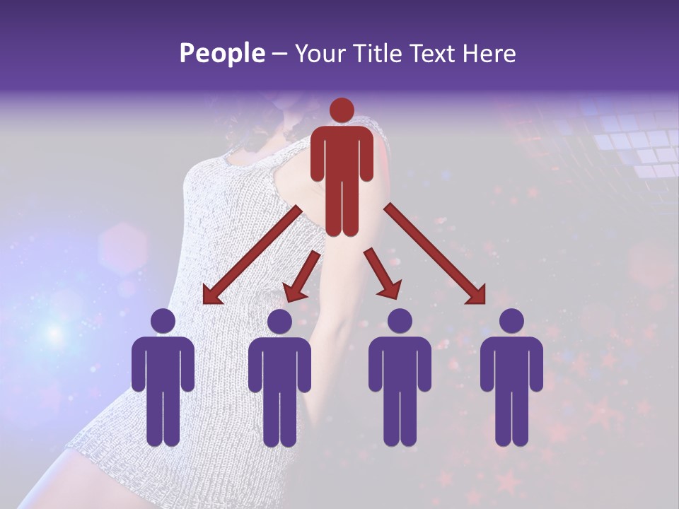 Caucasian Beautiful Playful PowerPoint Template