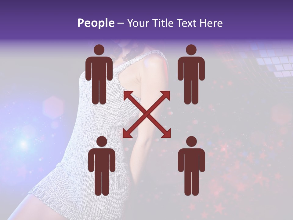 Caucasian Beautiful Playful PowerPoint Template