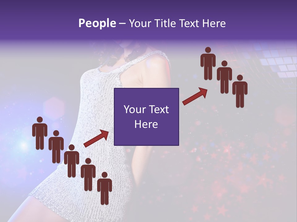 Caucasian Beautiful Playful PowerPoint Template