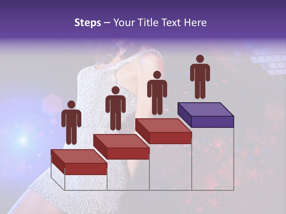 Caucasian Beautiful Playful PowerPoint Template