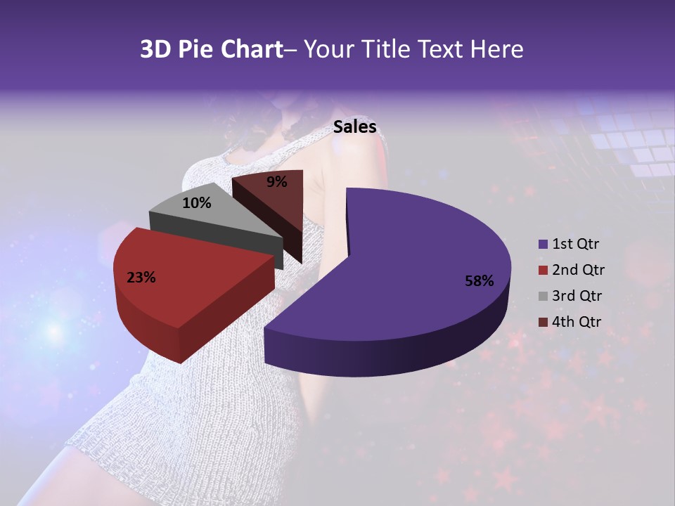 Caucasian Beautiful Playful PowerPoint Template