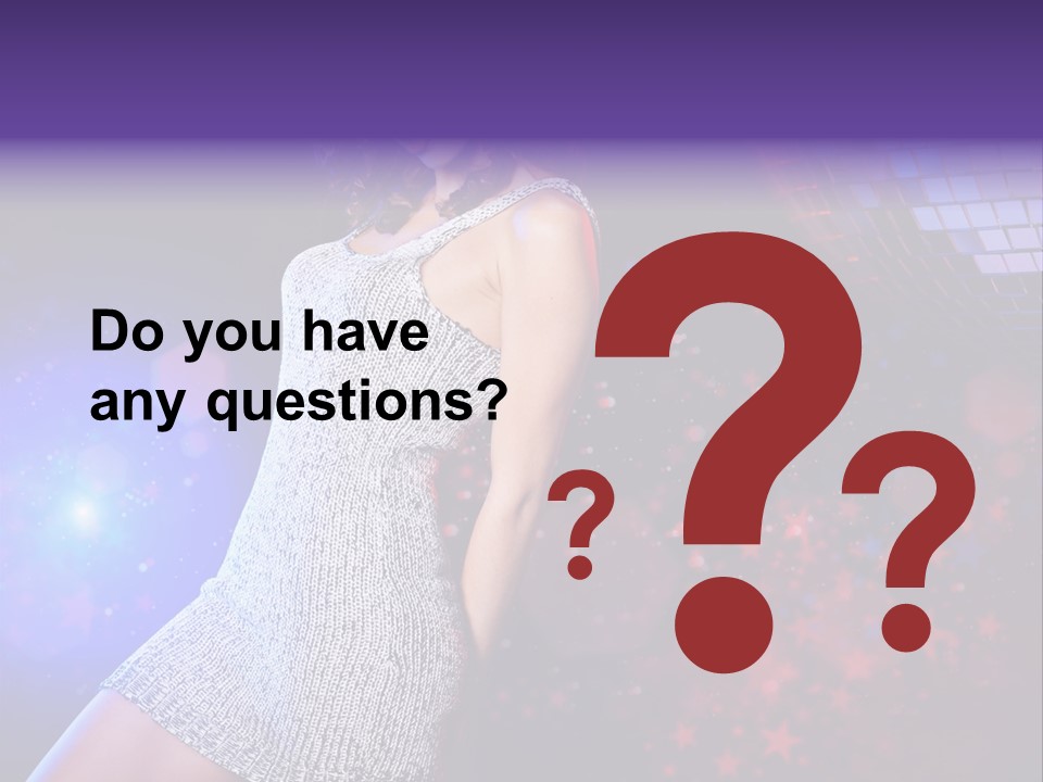 Caucasian Beautiful Playful PowerPoint Template