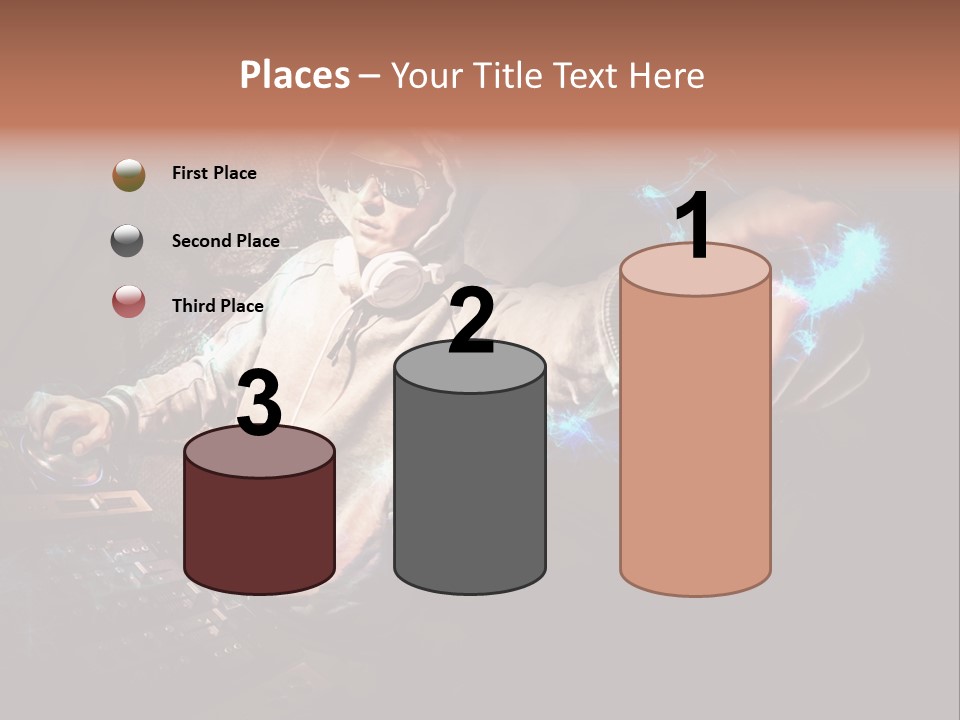 Club Illustration Entertainment PowerPoint Template