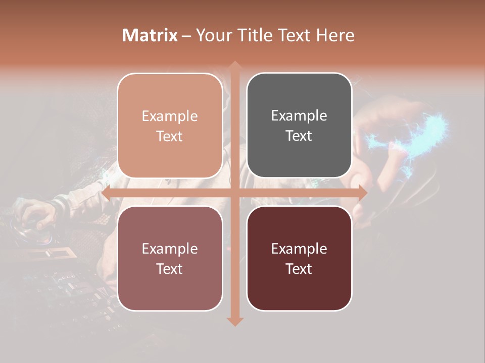 Club Illustration Entertainment PowerPoint Template