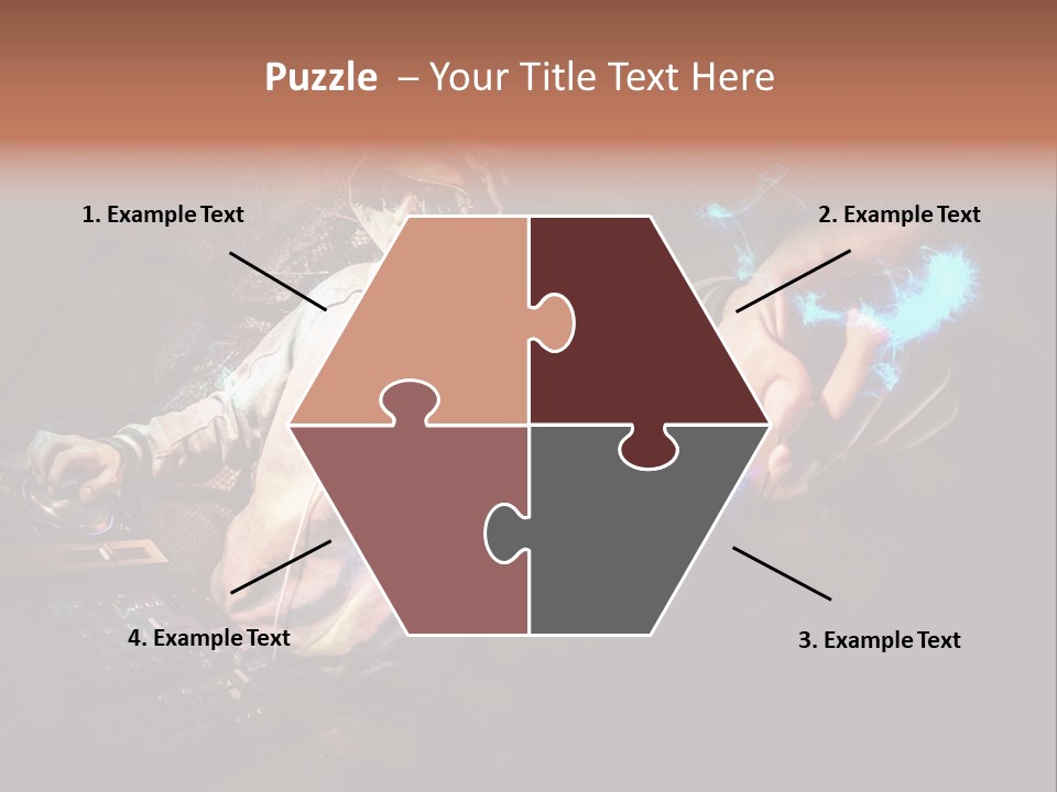 Club Illustration Entertainment PowerPoint Template