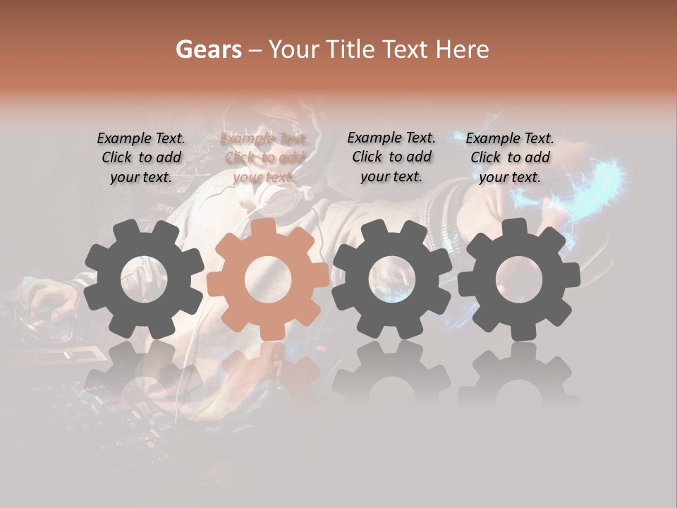 Club Illustration Entertainment PowerPoint Template