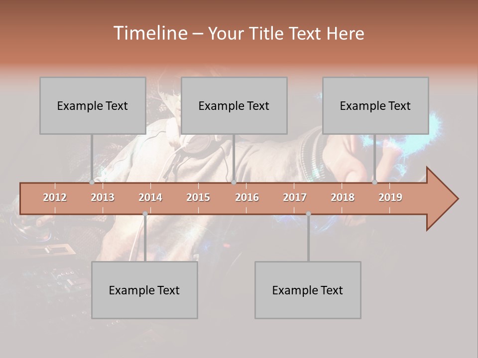 Club Illustration Entertainment PowerPoint Template