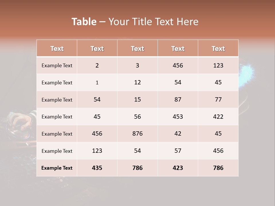 Club Illustration Entertainment PowerPoint Template