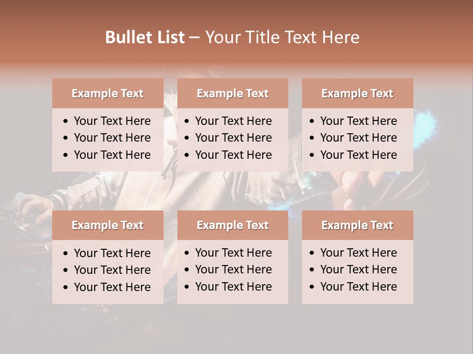 Club Illustration Entertainment PowerPoint Template