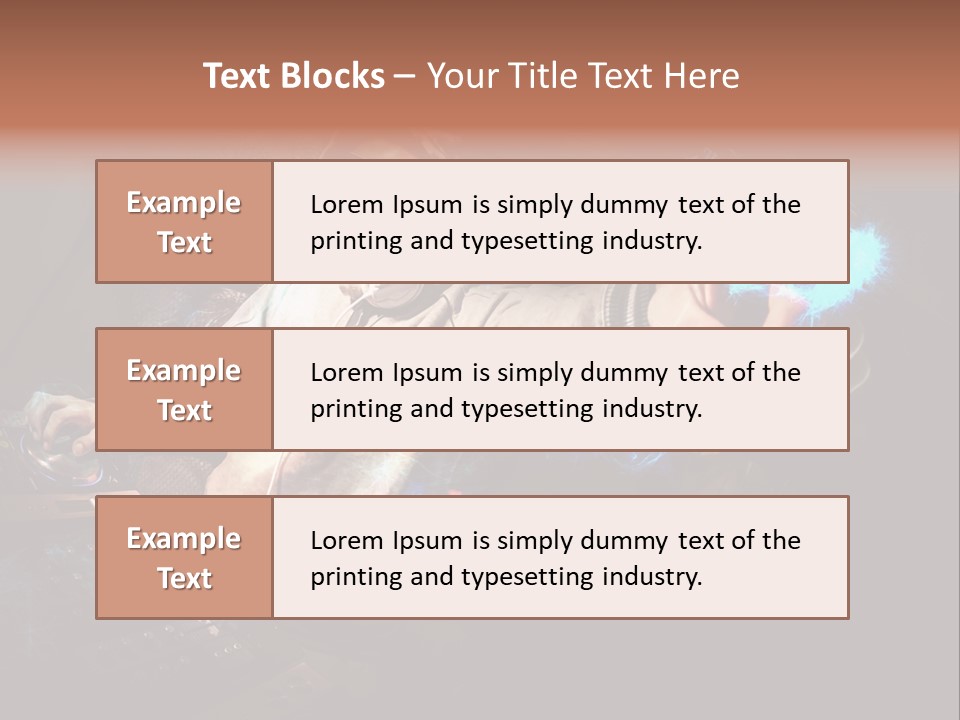 Club Illustration Entertainment PowerPoint Template