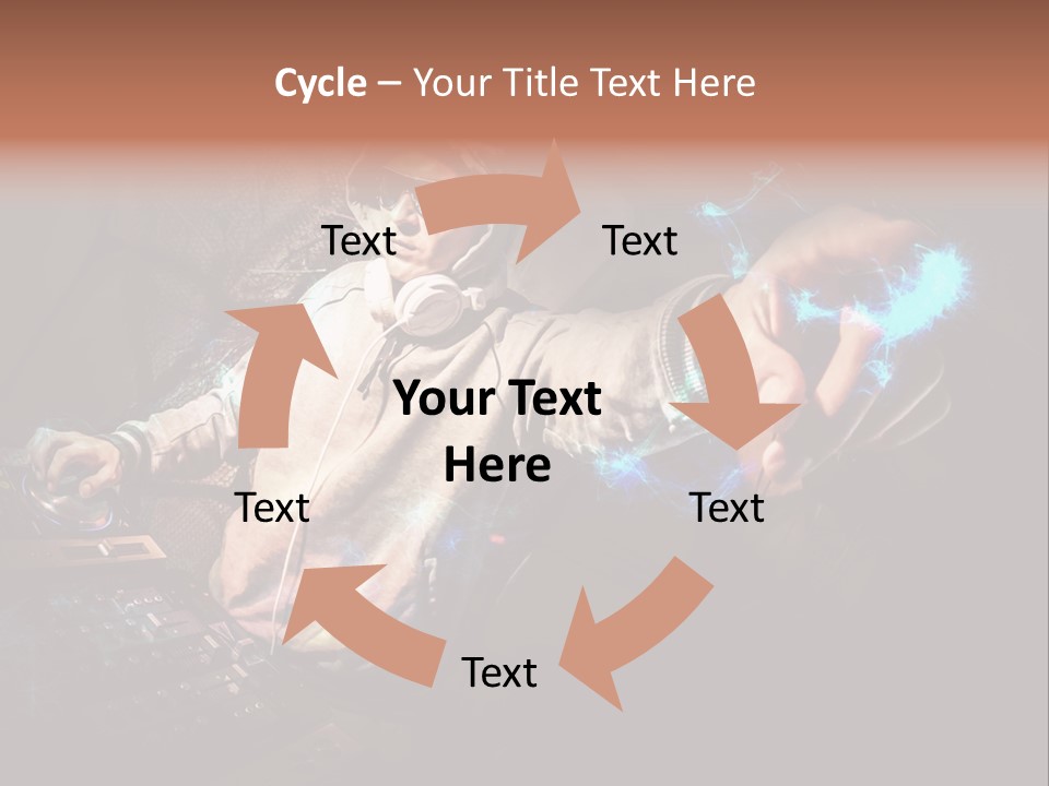 Club Illustration Entertainment PowerPoint Template