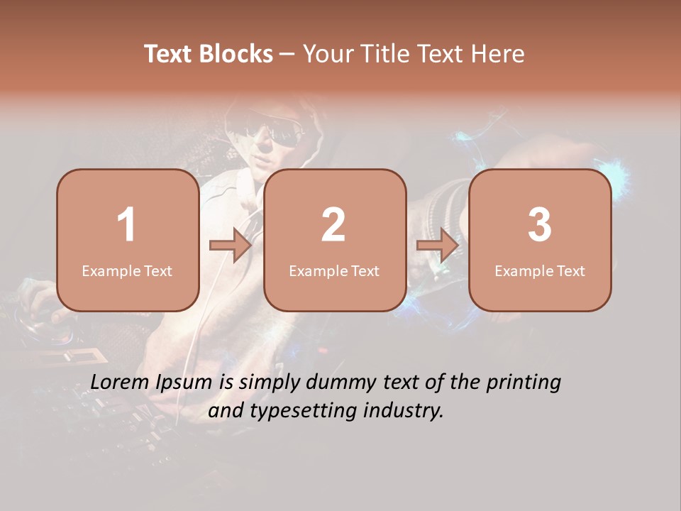 Club Illustration Entertainment PowerPoint Template