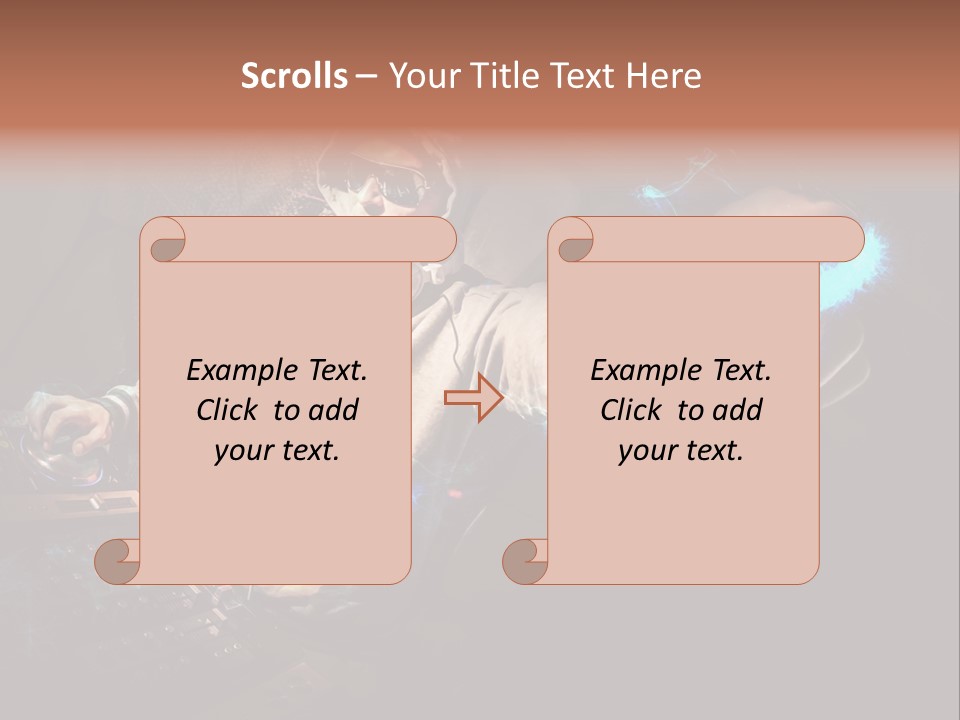Club Illustration Entertainment PowerPoint Template