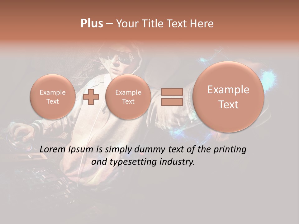 Club Illustration Entertainment PowerPoint Template