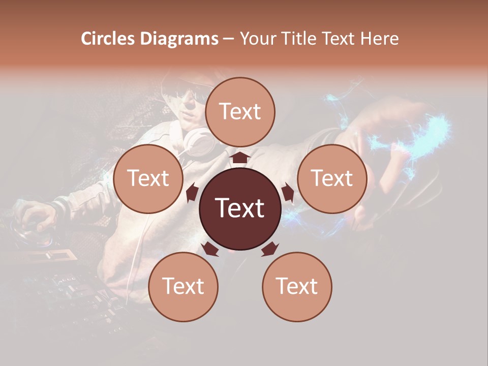 Club Illustration Entertainment PowerPoint Template