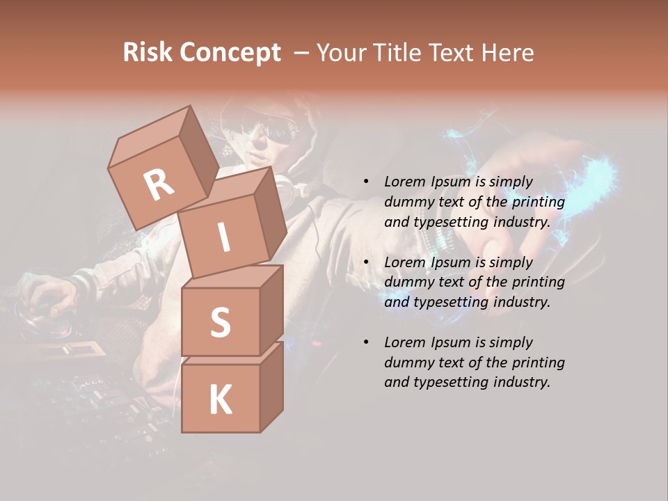 Club Illustration Entertainment PowerPoint Template