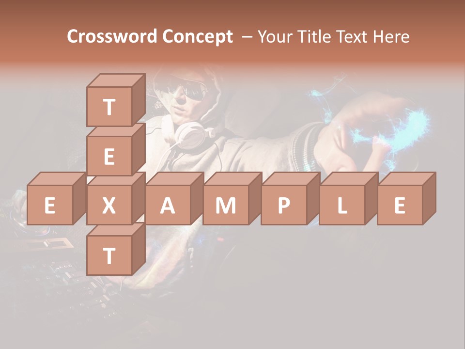 Club Illustration Entertainment PowerPoint Template