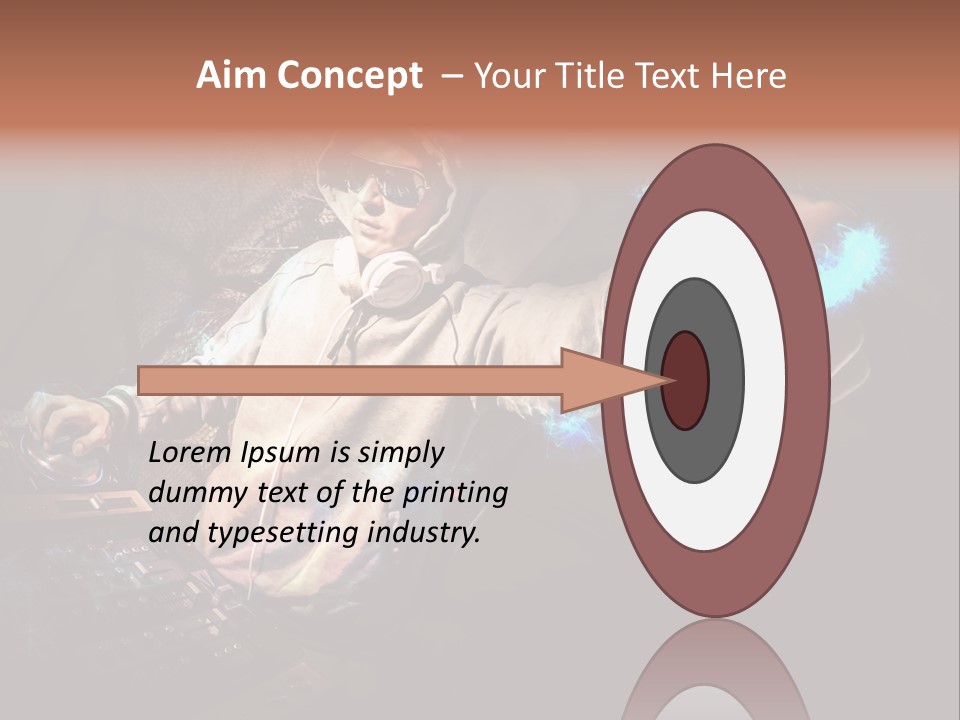 Club Illustration Entertainment PowerPoint Template