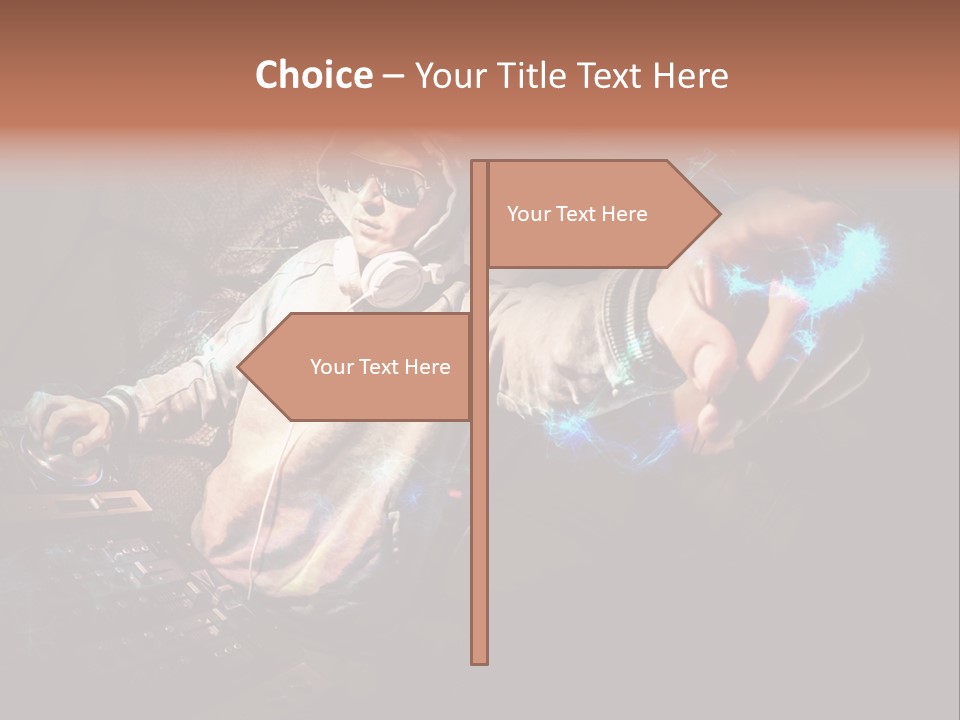 Club Illustration Entertainment PowerPoint Template