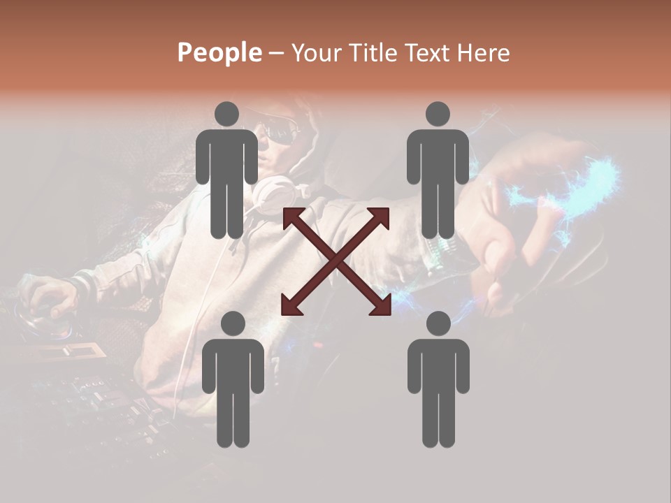 Club Illustration Entertainment PowerPoint Template