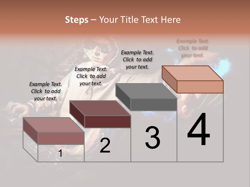 Club Illustration Entertainment PowerPoint Template