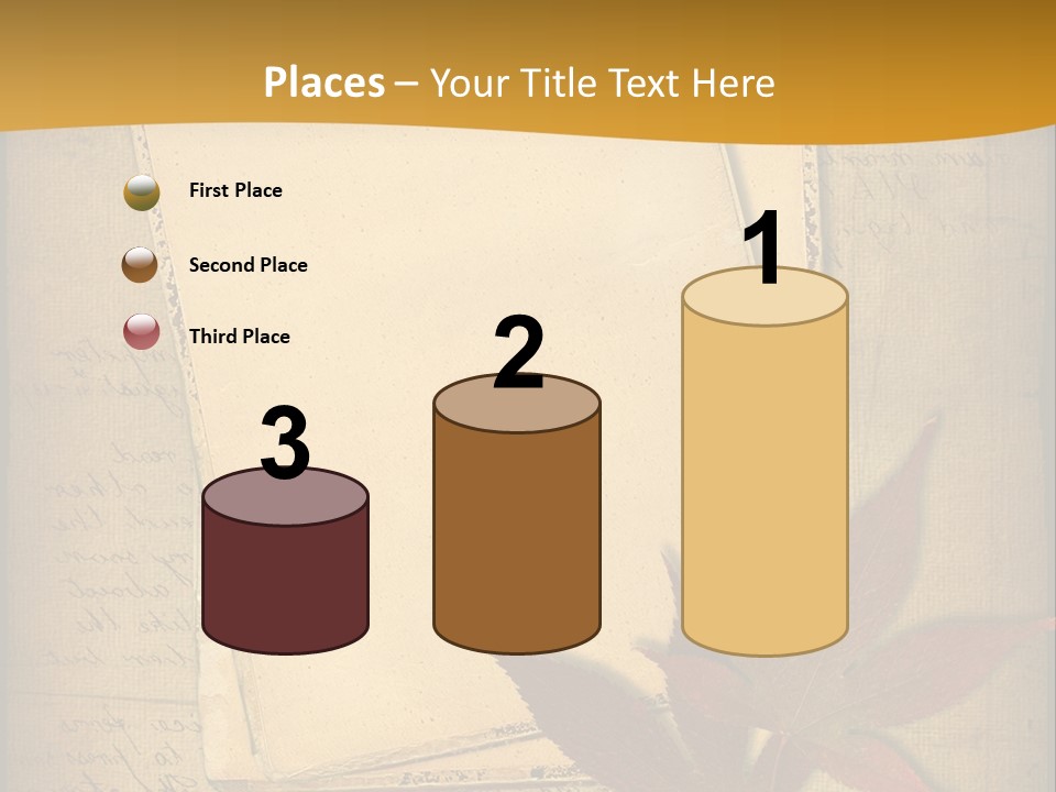 Grunge Leaf Cut PowerPoint Template