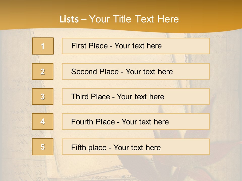 Grunge Leaf Cut PowerPoint Template