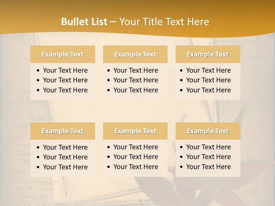 Grunge Leaf Cut PowerPoint Template
