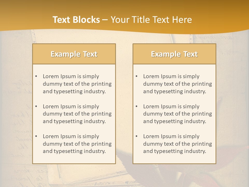 Grunge Leaf Cut PowerPoint Template