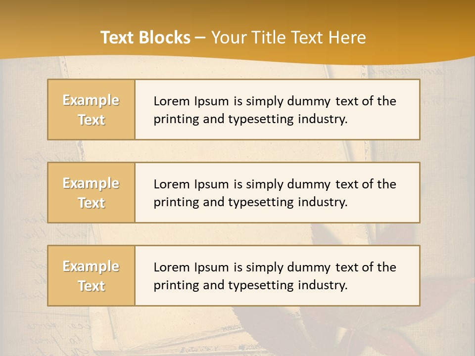 Grunge Leaf Cut PowerPoint Template