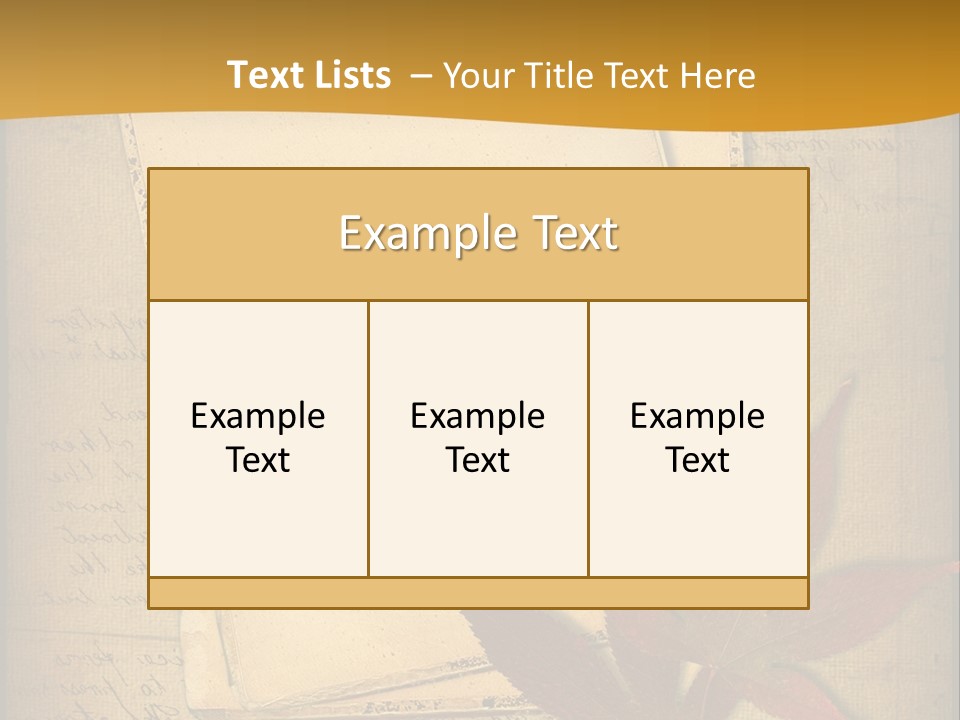 Grunge Leaf Cut PowerPoint Template