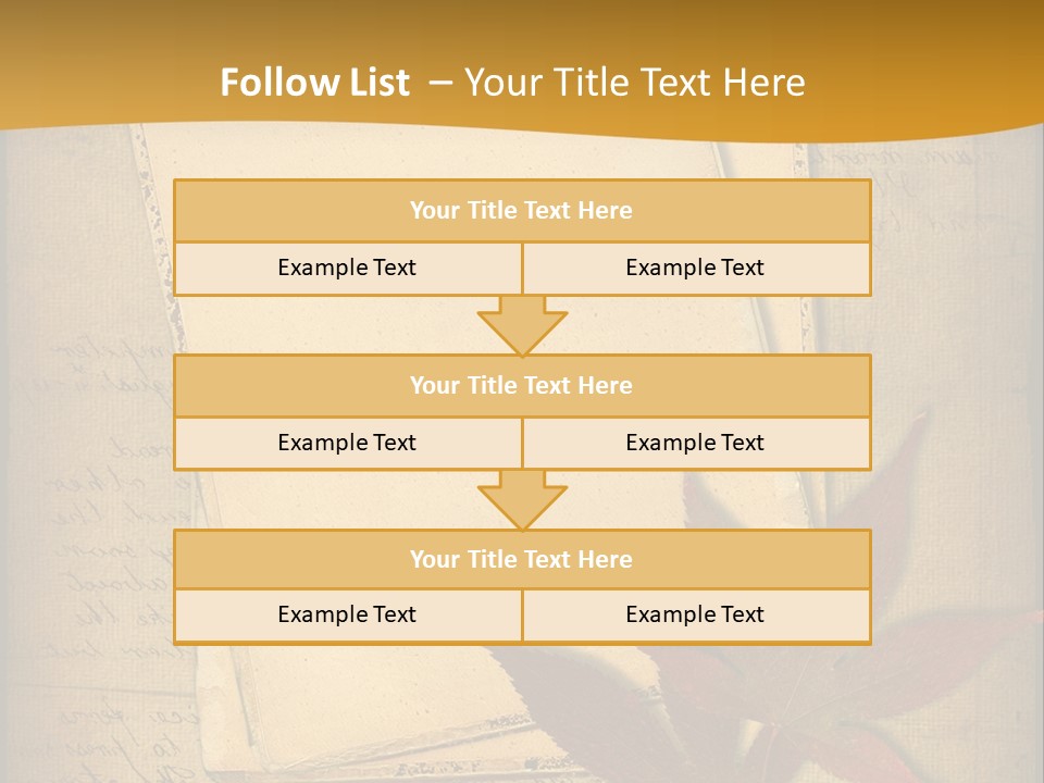 Grunge Leaf Cut PowerPoint Template