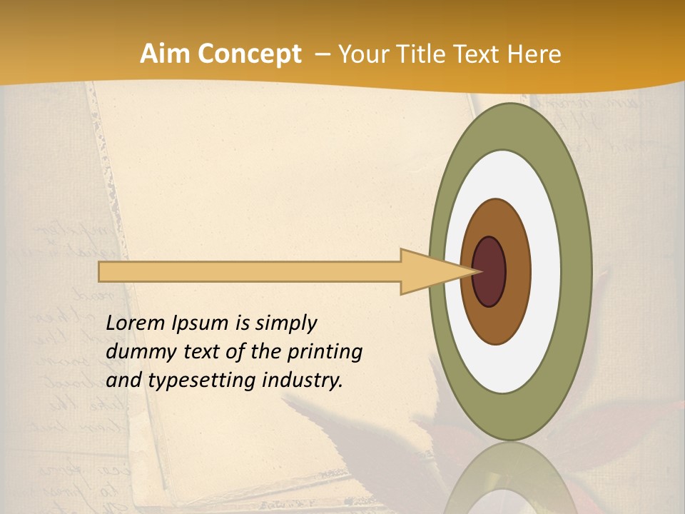 Grunge Leaf Cut PowerPoint Template