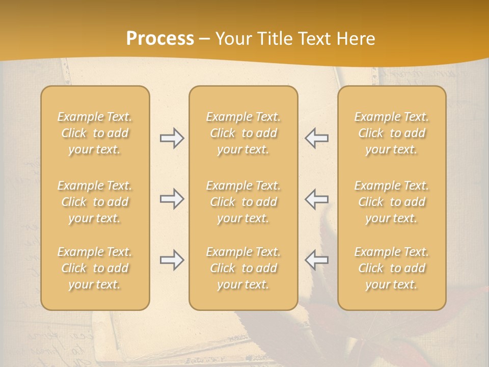 Grunge Leaf Cut PowerPoint Template