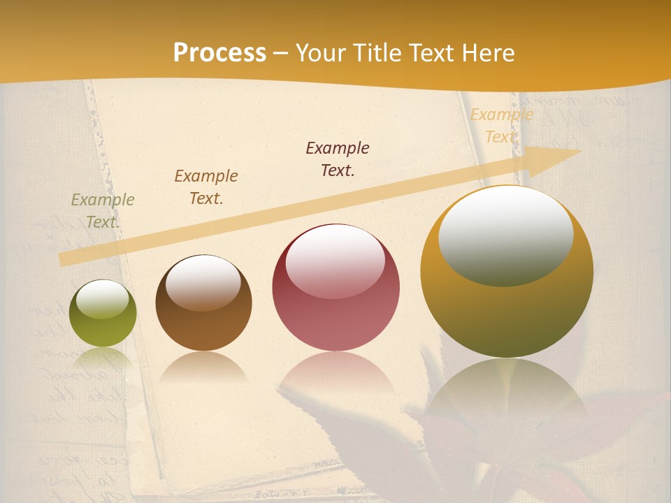 Grunge Leaf Cut PowerPoint Template