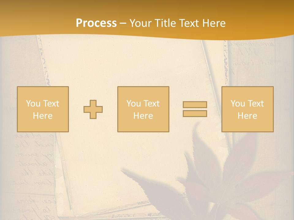 Grunge Leaf Cut PowerPoint Template