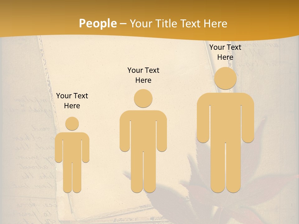 Grunge Leaf Cut PowerPoint Template