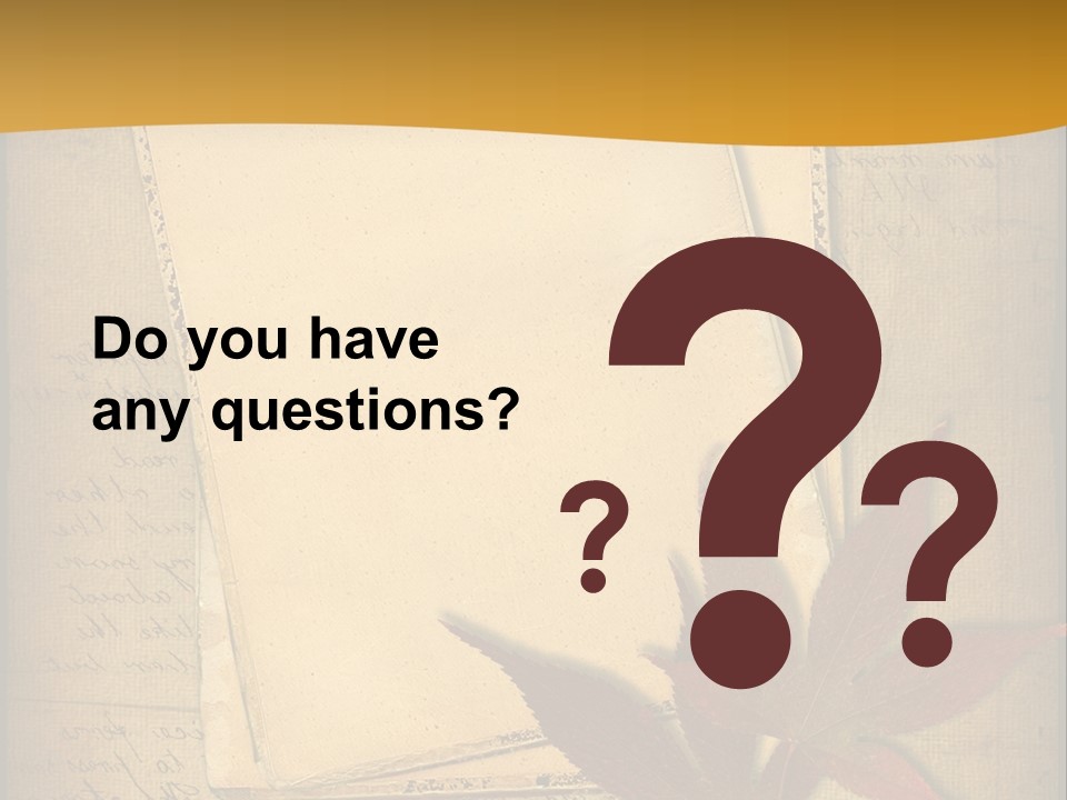 Grunge Leaf Cut PowerPoint Template