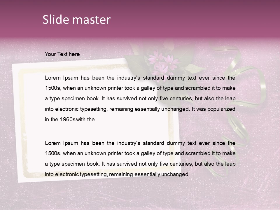 Pink Nature Album PowerPoint Template