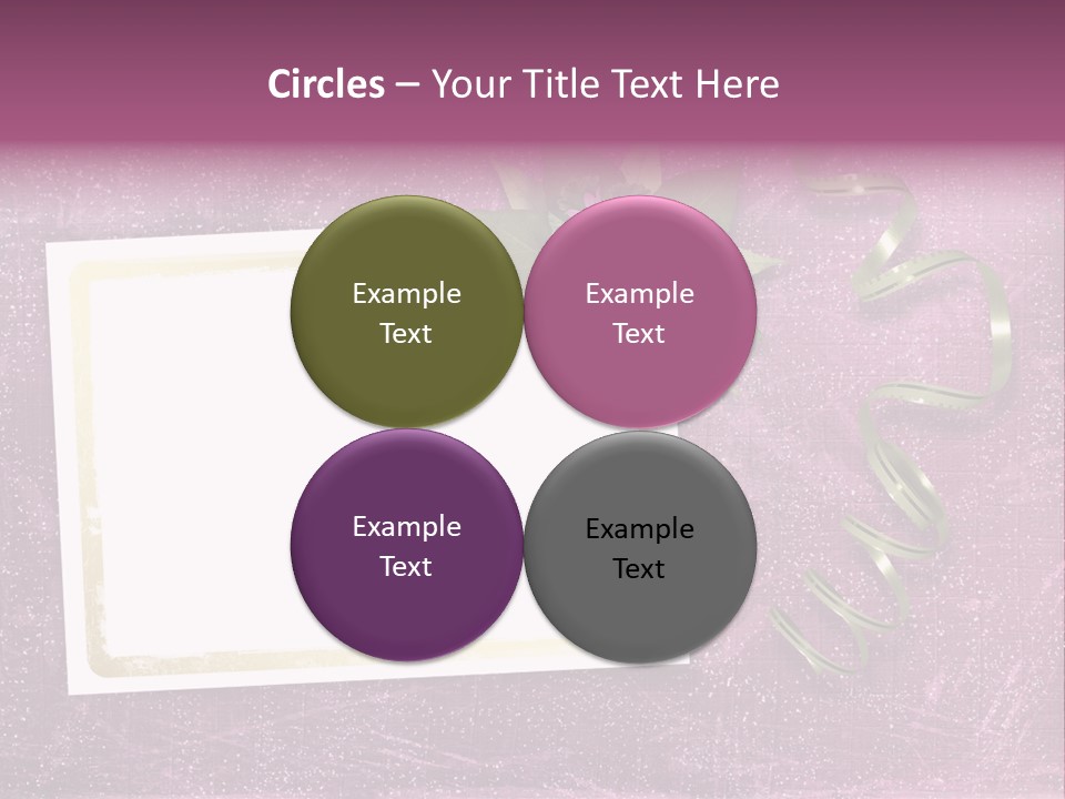 Pink Nature Album PowerPoint Template