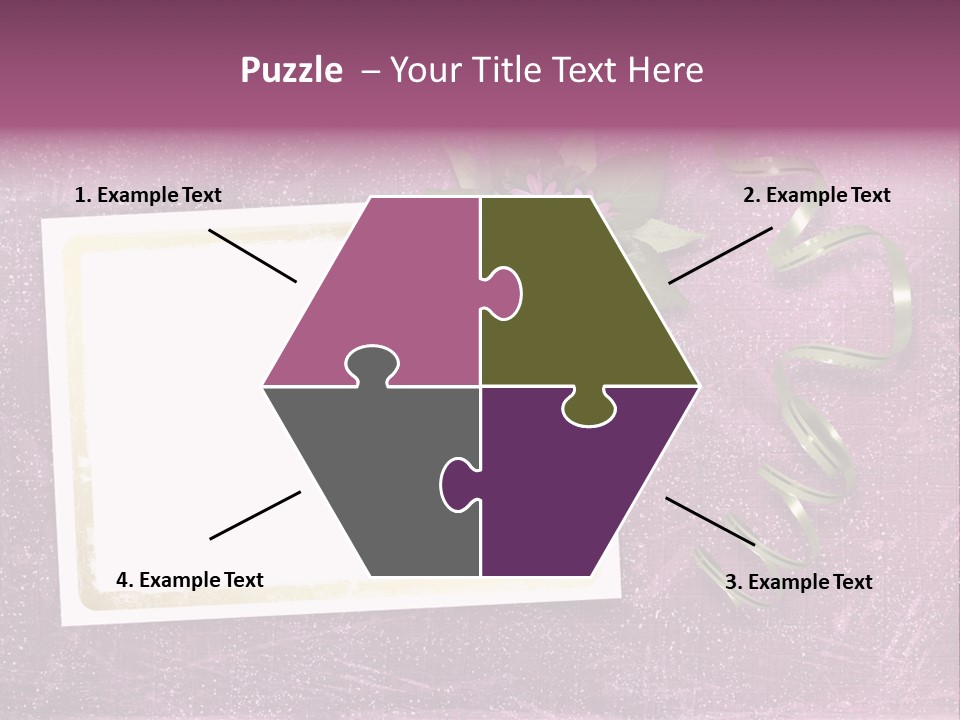 Pink Nature Album PowerPoint Template